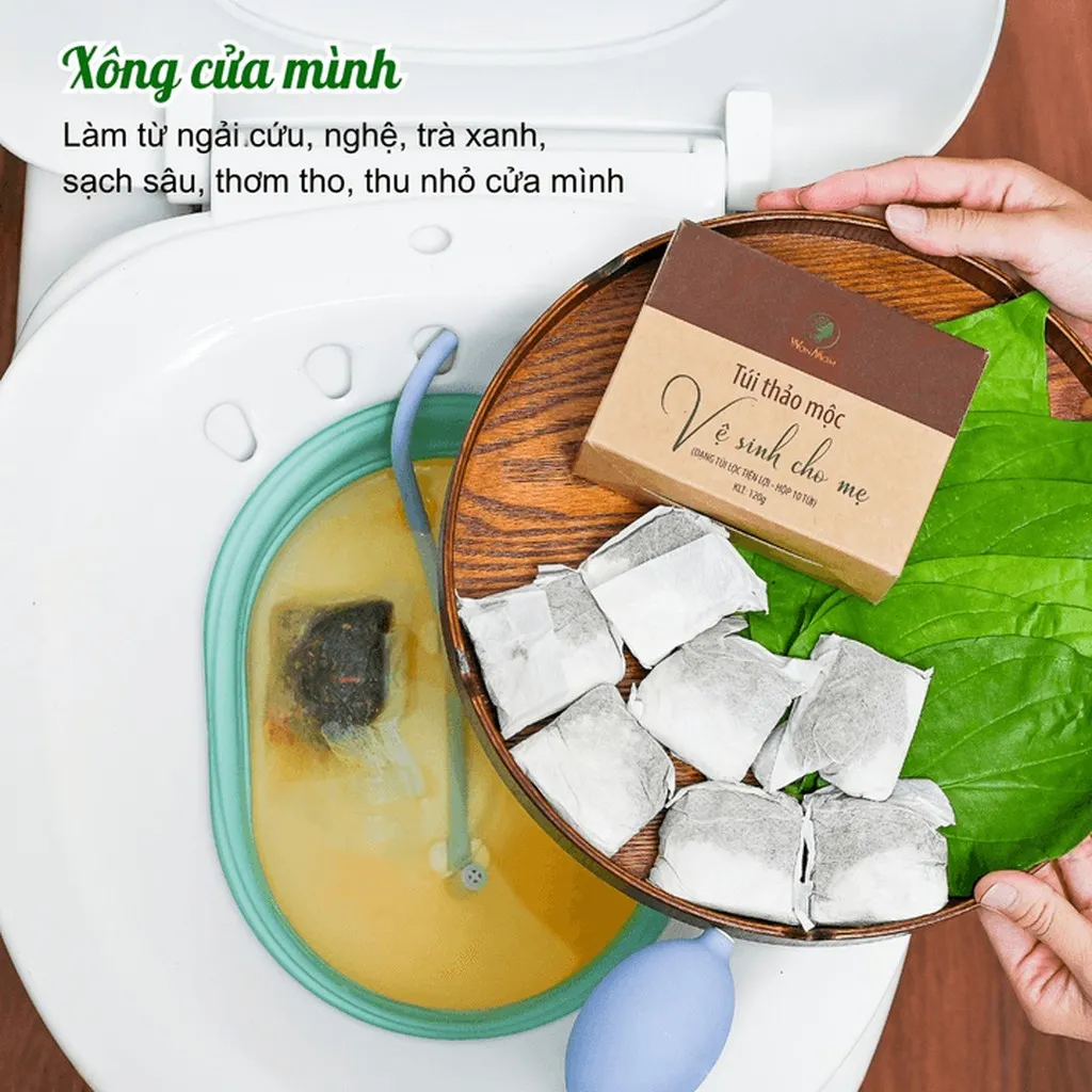 Alternative view of Combo Chăm Sóc, Khử Mùi Vùng Kín Và Dưỡng Trắng Da Body Wonmom (thảo Mộc Xông Vùng Kín+cốt Nghệ Hạ Thổ)
