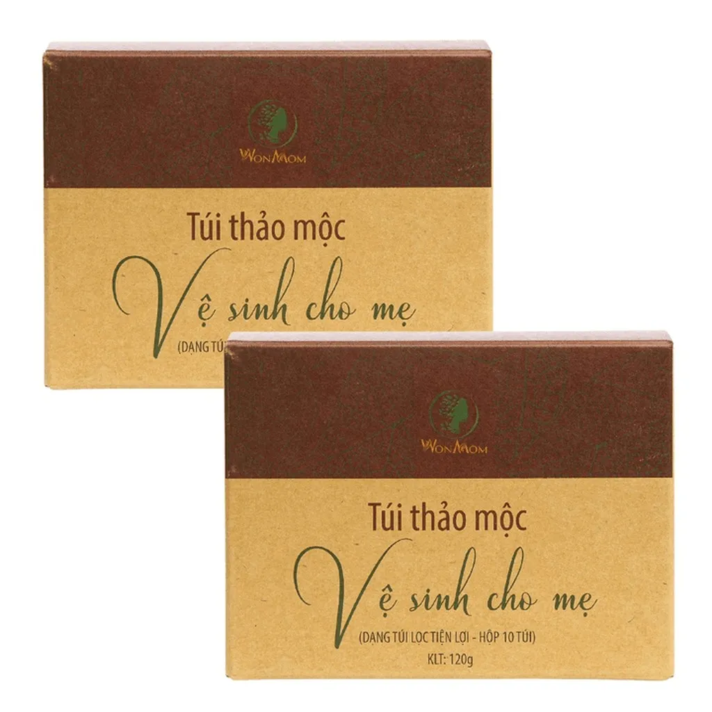 Combo 2 Hộp Túi Thảo Mộc Xông Vùng Kín Thơm Tho Cho Mẹ Bầu Và Sau Sinh Wonmom (10 Túi/hộp)
