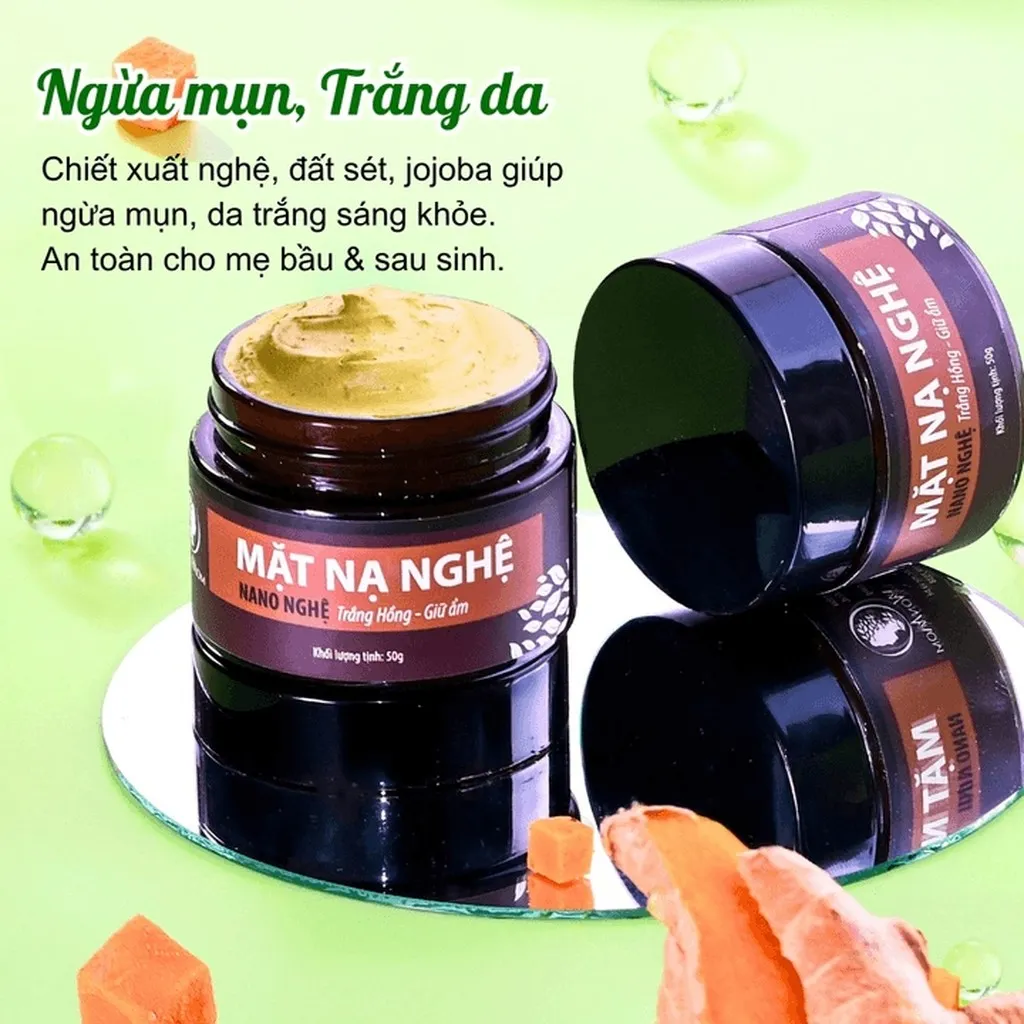 Alternative view of Mặt Nạ Nghệ Trắng Da, Sạch Mụn Wonmom 50g