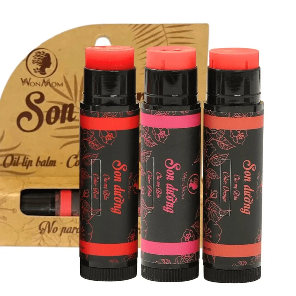 Son Dưỡng Môi Hữu Cơ Giúp Môi Căng Mọng, Hồng Hào 5g - Wonmom