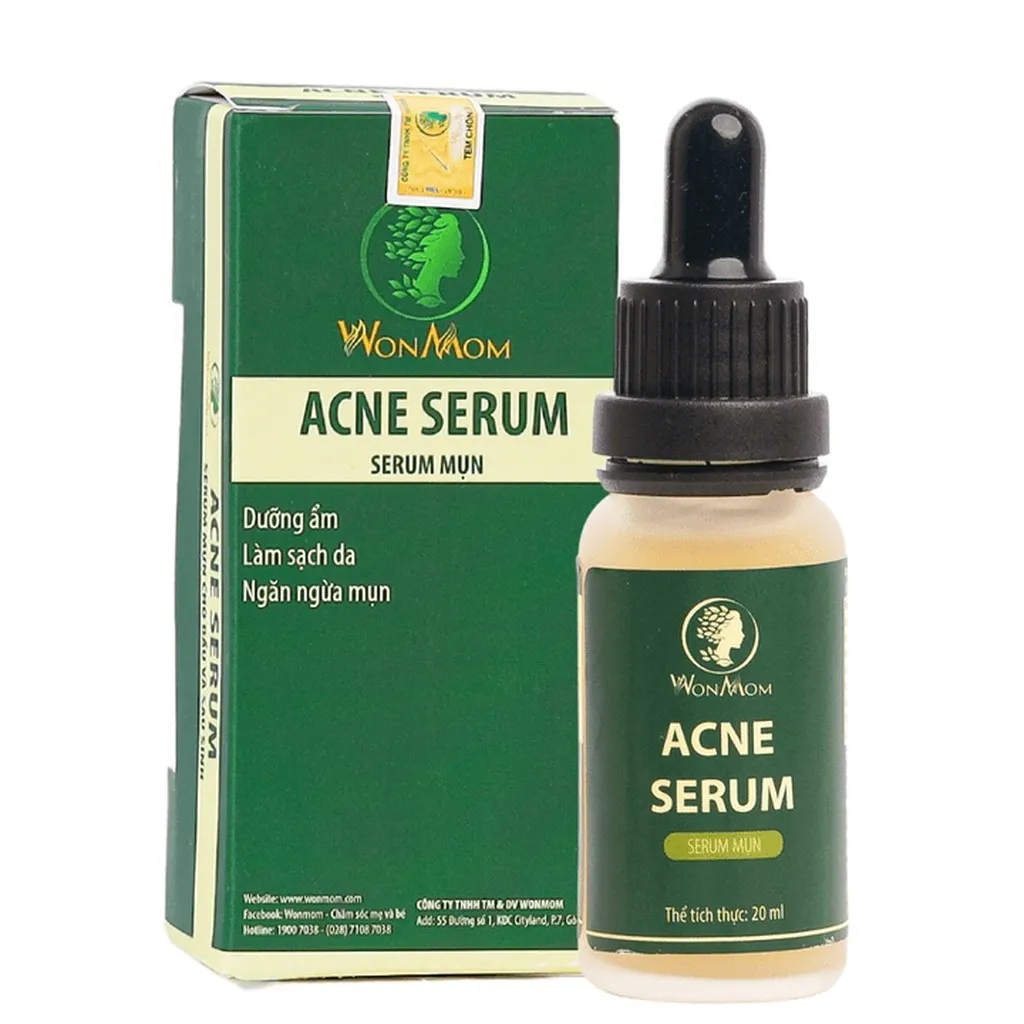 Serum Trị Mụn, Trị Thâm, Trắng Da Cho Mẹ Bầu Và Sau Sinh Wonmom 20ml