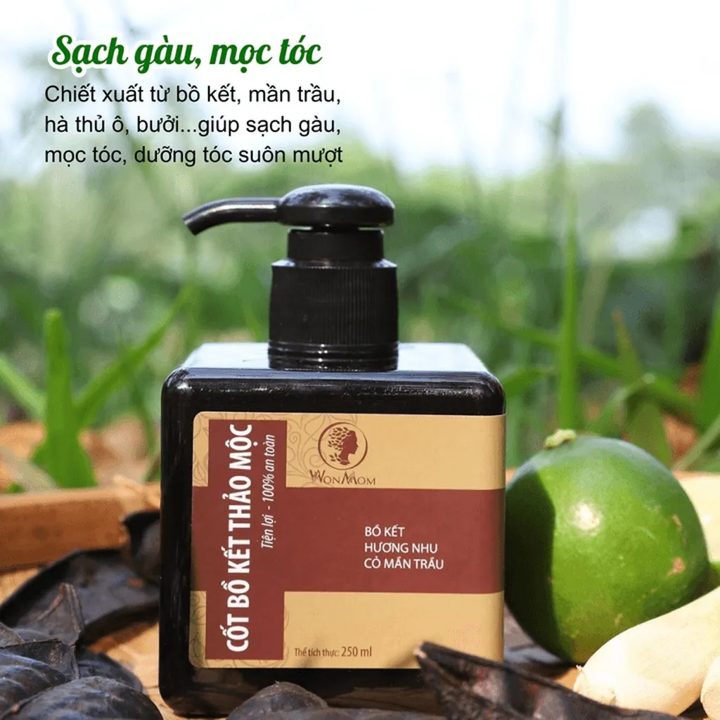 Alternative view of Cốt Bồ Kết Thảo Mộc Sạch Gàu Mọc Tóc Wonmom 250ml
