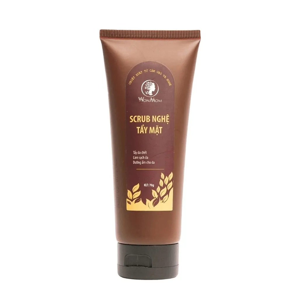 Scrub Nghệ Tẩy Mặt Sáng Da Ngừa Mụn Wonmom 70g