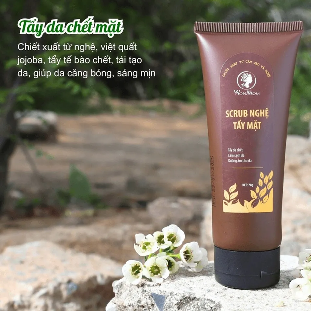 Alternative view of Scrub Nghệ Tẩy Mặt Sáng Da Ngừa Mụn Wonmom 70g