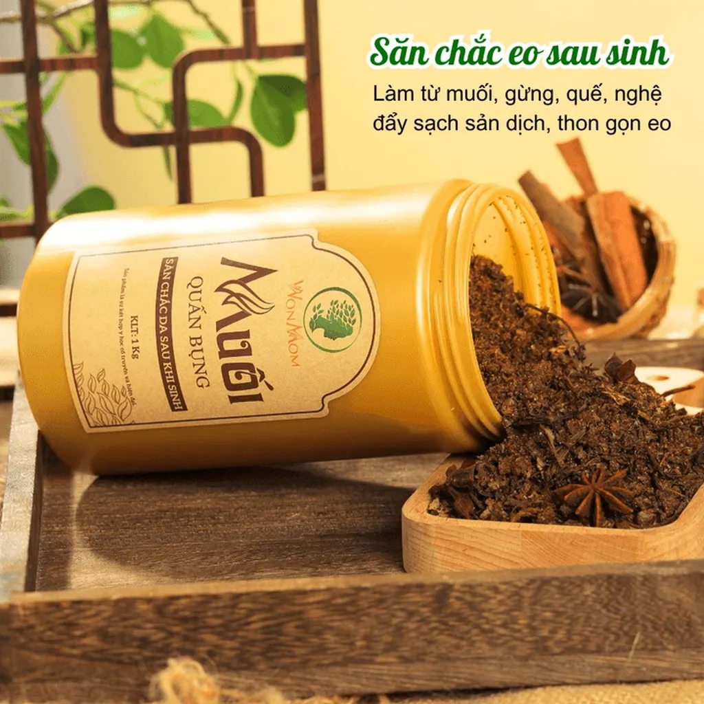 Alternative view of Muối Quấn Bụng Giảm Eo Sau Sinh Wonmom 1000g