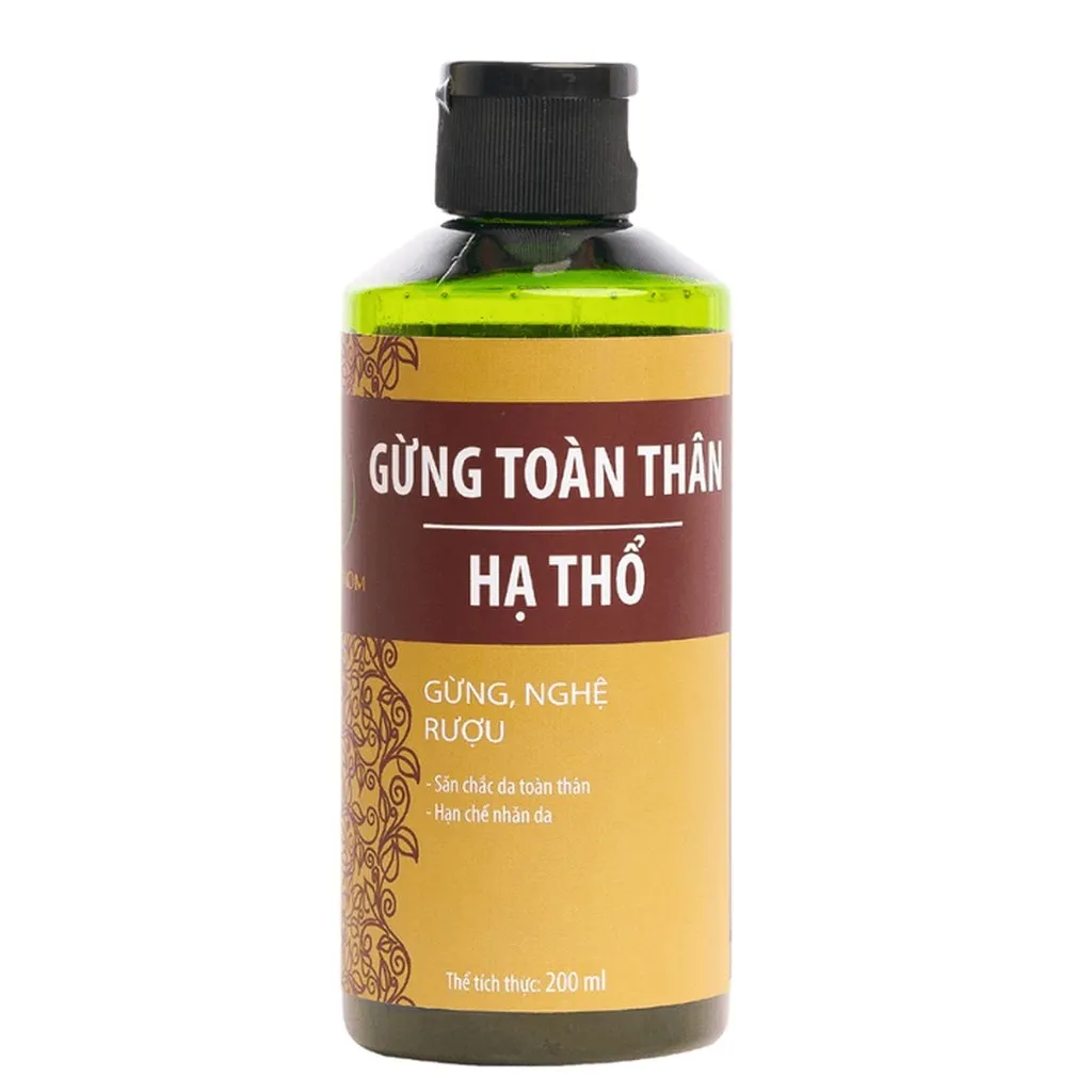 Gừng Hạ Thổ Toàn Thân Giữ Ấm, Giảm Đau Nhức Wonmom 200ml