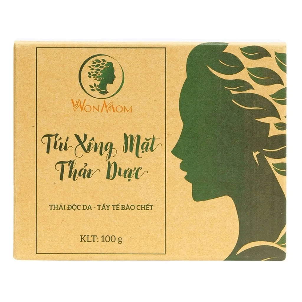 Túi Xông Mặt Thảo Dược Thải Độc, Sáng Da, Ngừa Mụn Wonmom 100g