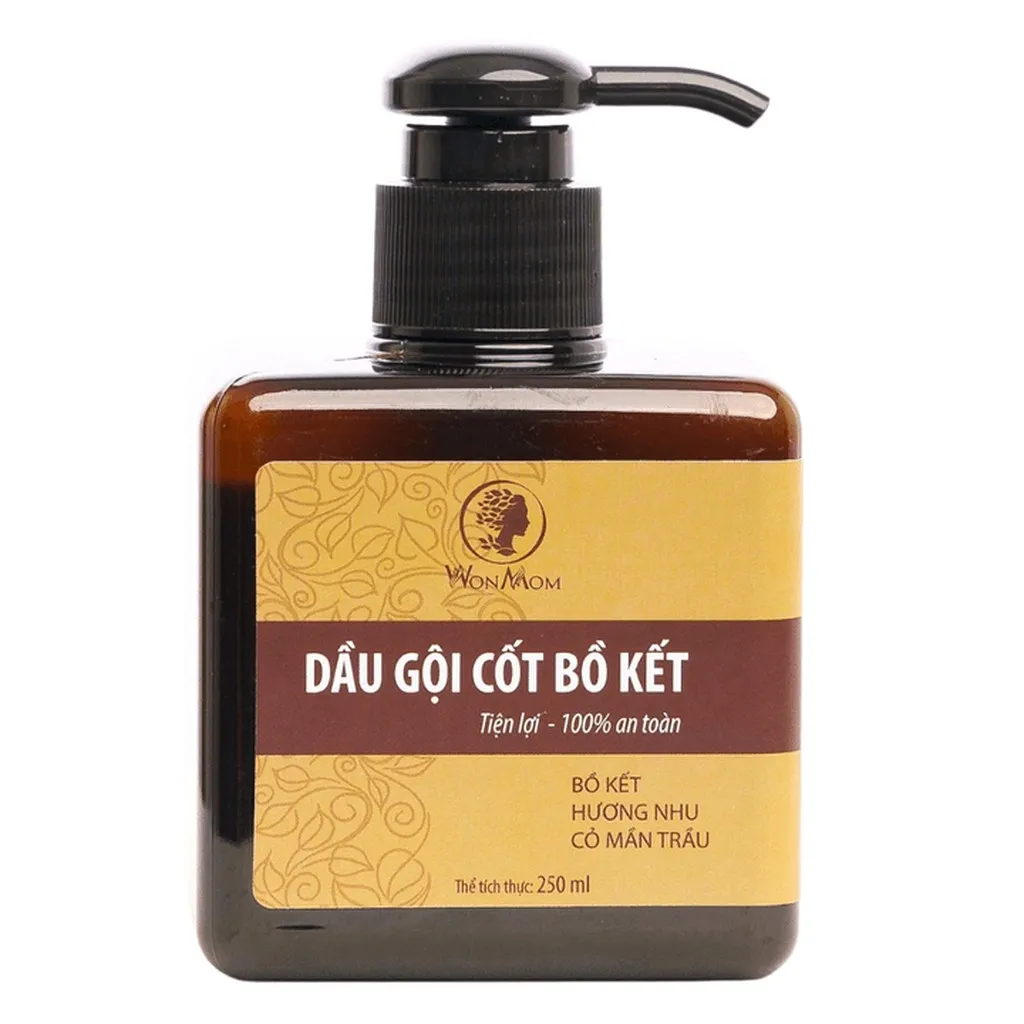 Dầu Gội Cốt Bồ Kết Sạch Gàu, Mọc Tóc Nhanh Wonmom 250ml