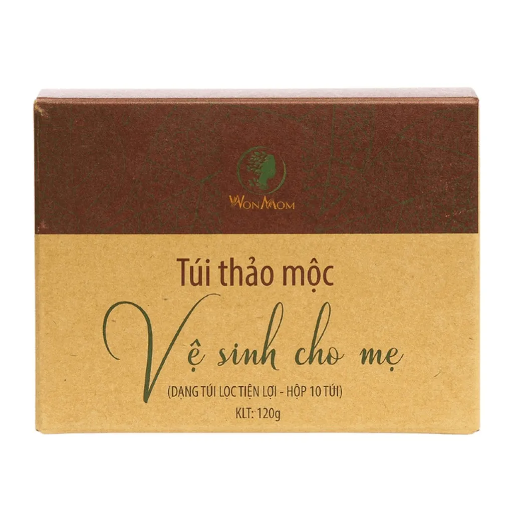 Túi Thảo Mộc Xông Vùng Kín Kháng Khuẩn, Se Khít (10 Túi - 120g) Wonmom