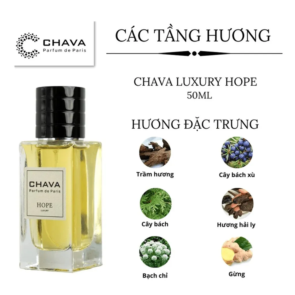 Alternative view of Nước Hoa Unisex Luxury Hope 50ml Phong Cách Xịt - Chava