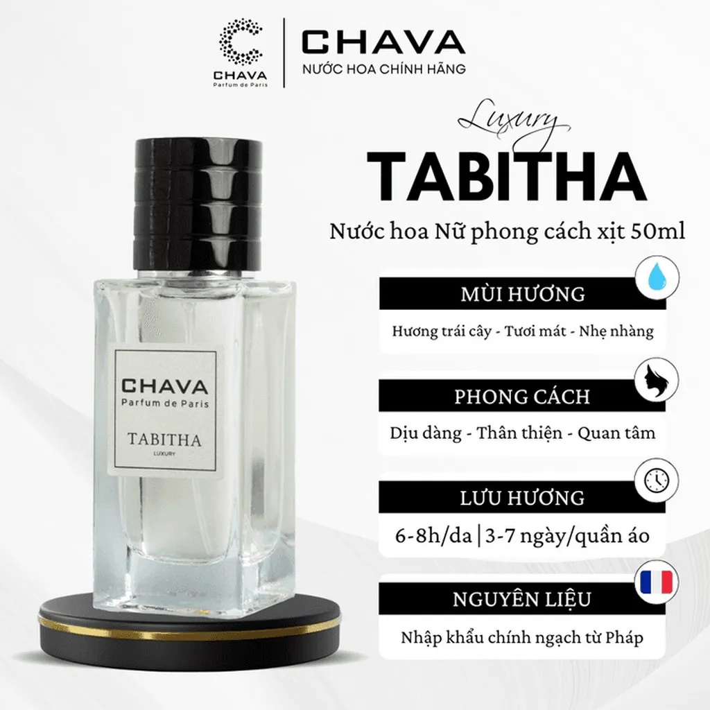 Nước Hoa Nữ Luxury Tabitha 50ml Phong Cách Xịt - Chava