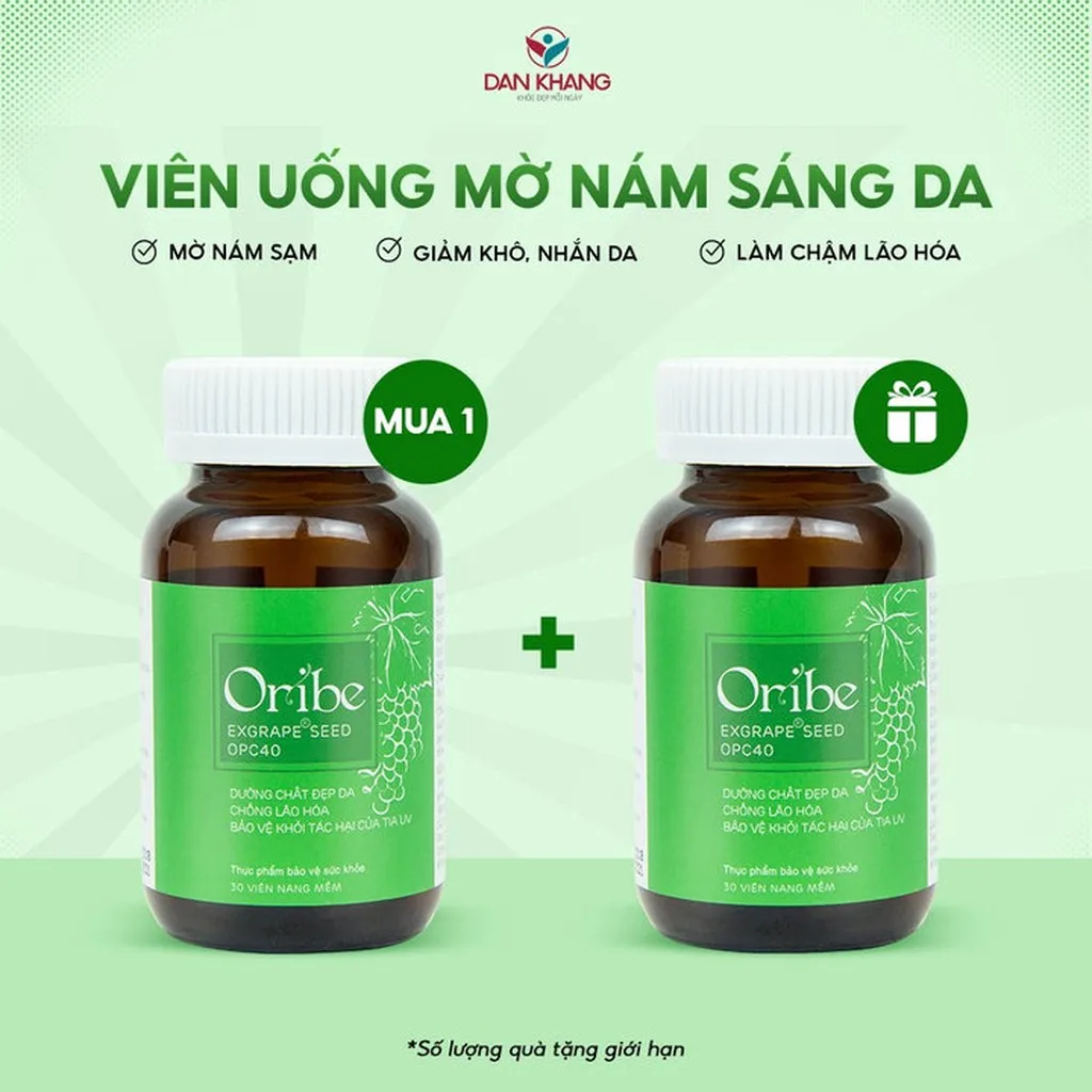 Viên Uống Trắng Da Sạch Nám Chống Lão Hóa - Oribe