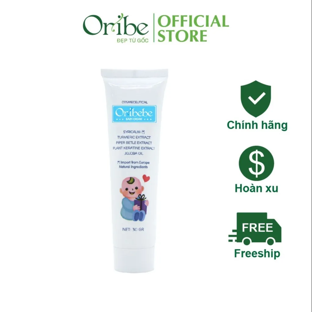 Alternative view of Kem Dưỡng Ẩm Da Ngăn Ngừa Rôm Sẩy Và Hăm Tả Em Bé Oribebe 30g