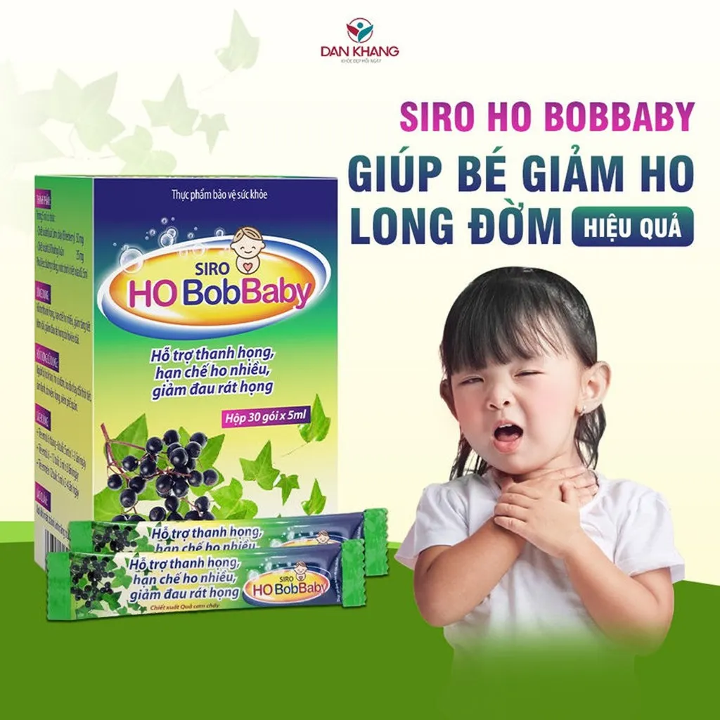 Alternative view of Siro Ho Cho Bé Bobbaby Dân Khang Hỗ Trợ Thanh Họng Giảm Đau Rát Do Ho - Dân Khang