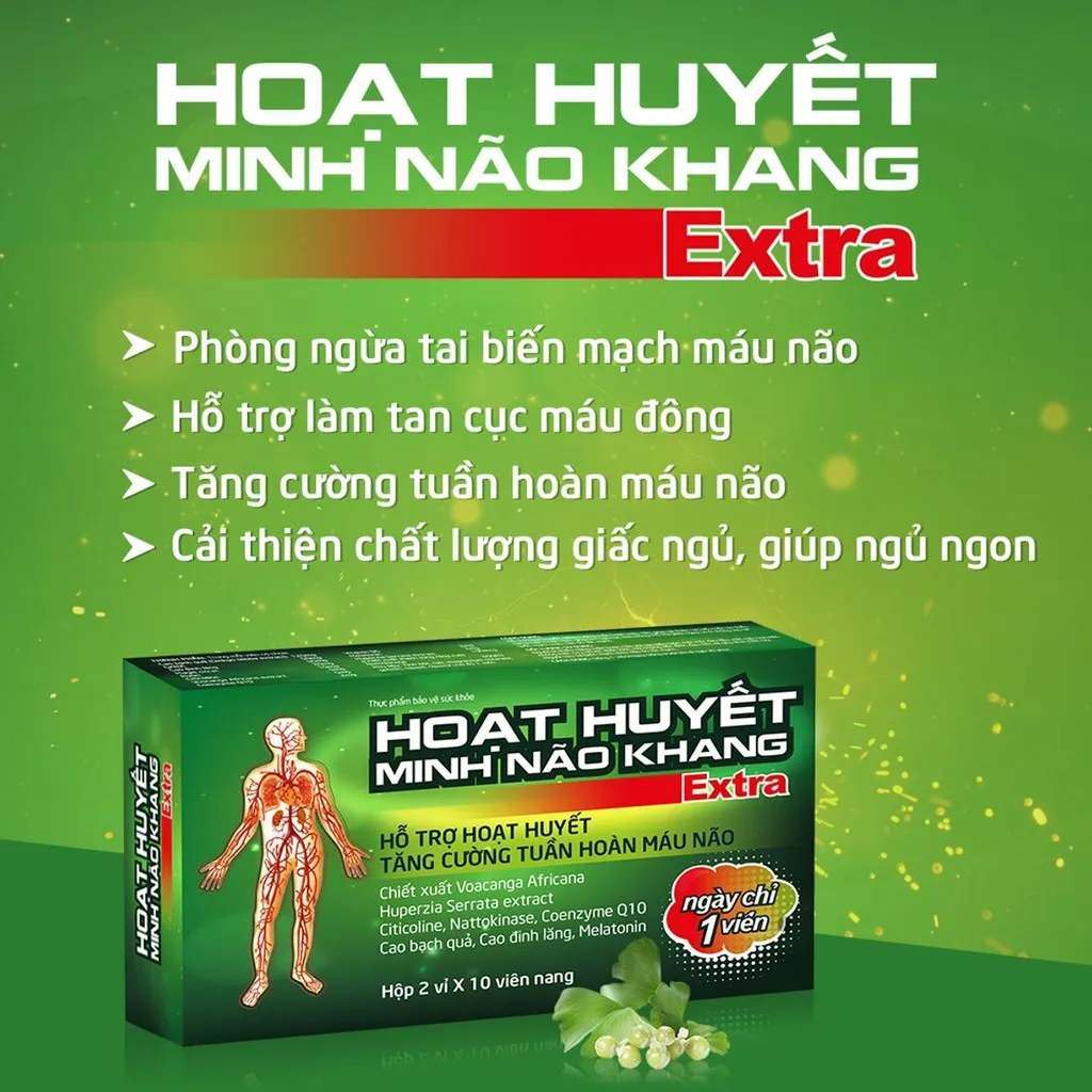 Alternative view of Hoạt Huyết Minh Não Khang Extra - Dân Khang
