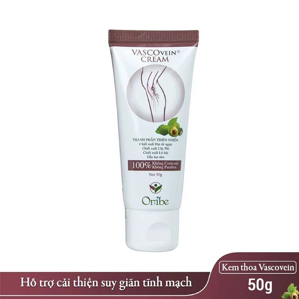 Alternative view of Kem Thoa Giãn Tĩnh Mạch Giúp Giảm Đau, Sưng, Phù Chân Vascovein 50g