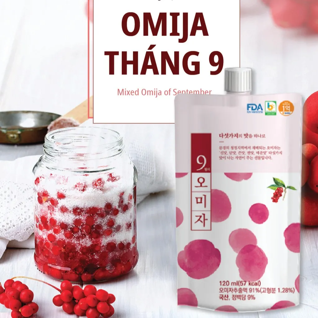 Trà Omija Tháng 9 - Mixed Omija Team Of September 120ml X 15 Gói