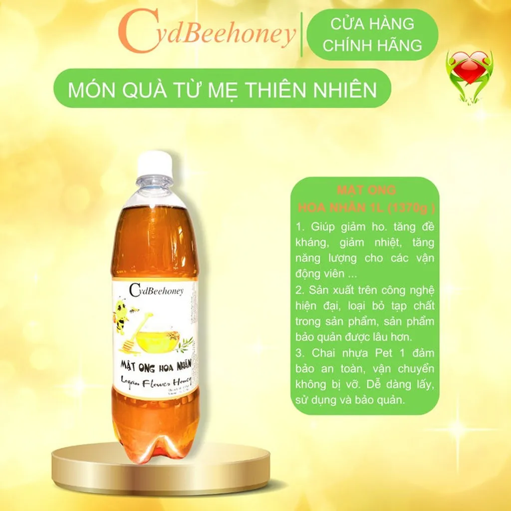 Alternative view of Mật Ong Hoa Nhãn 1l - Cvdbeehoney
