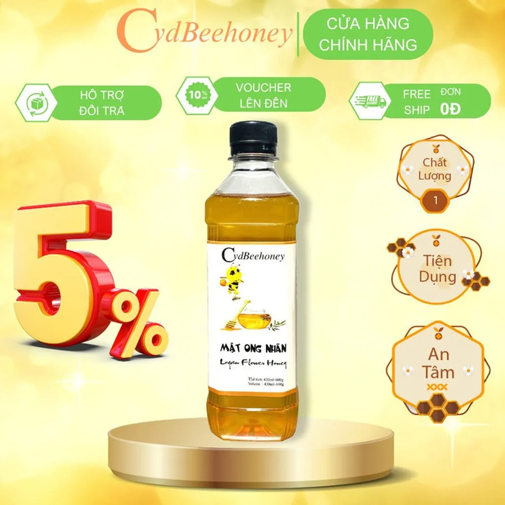 Mật Ong Hoa Nhãn 430ml - Cvdbeehoney