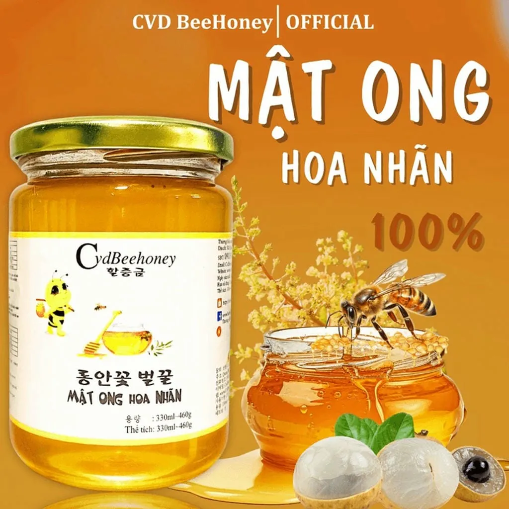 Mật Ong Cao Cấp Hoa Nhãn 330ml - Cvdbeehoney