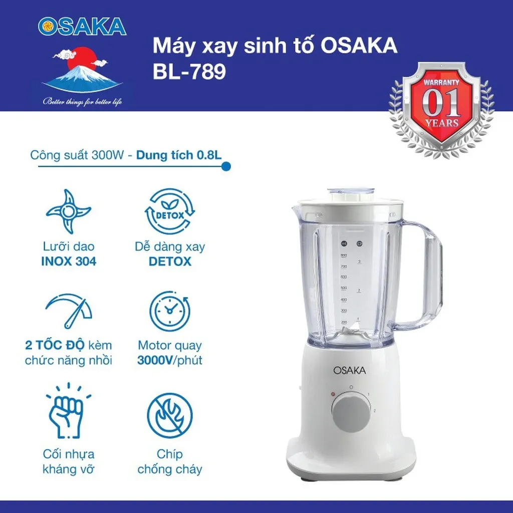Máy Xay Sinh Tố Bl789 - Osaka