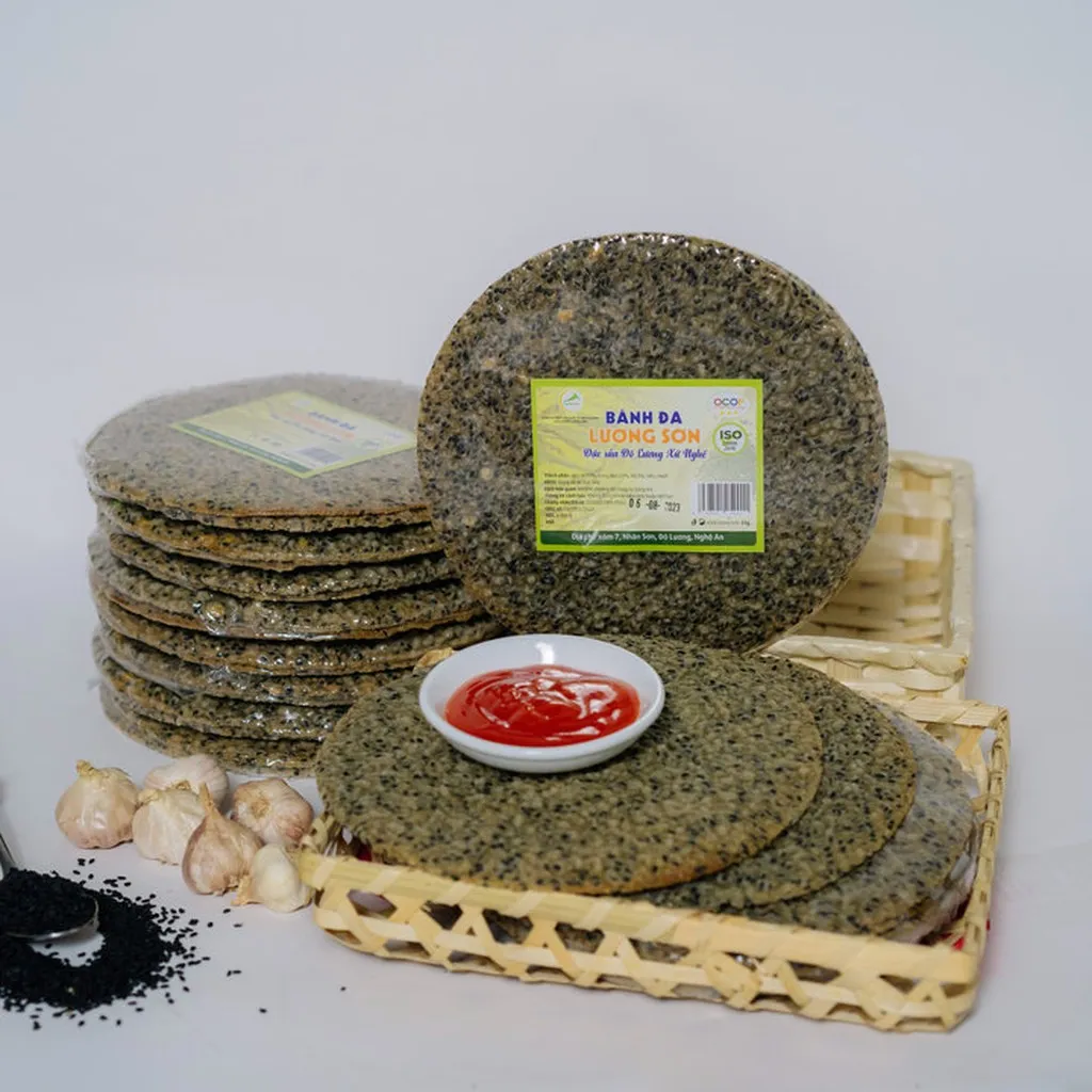 (combo 30 Cái) Bánh Đa Vừng Đen - Lương Sơn