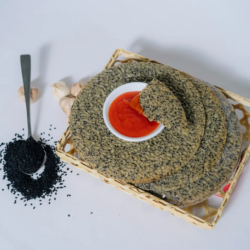 Alternative view of (combo 30 Cái) Bánh Đa Vừng Đen - Lương Sơn