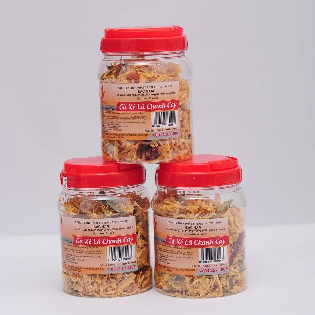 [hộp] Khô Gà Lá Chanh 250g - Bắc Nam