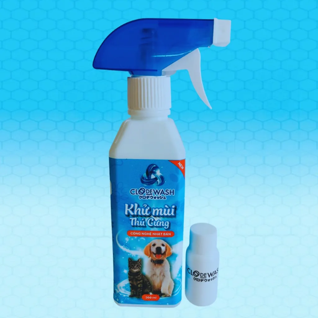 Chai Xịt Khử Mùi Thú Cưng 300ml - Clodewash