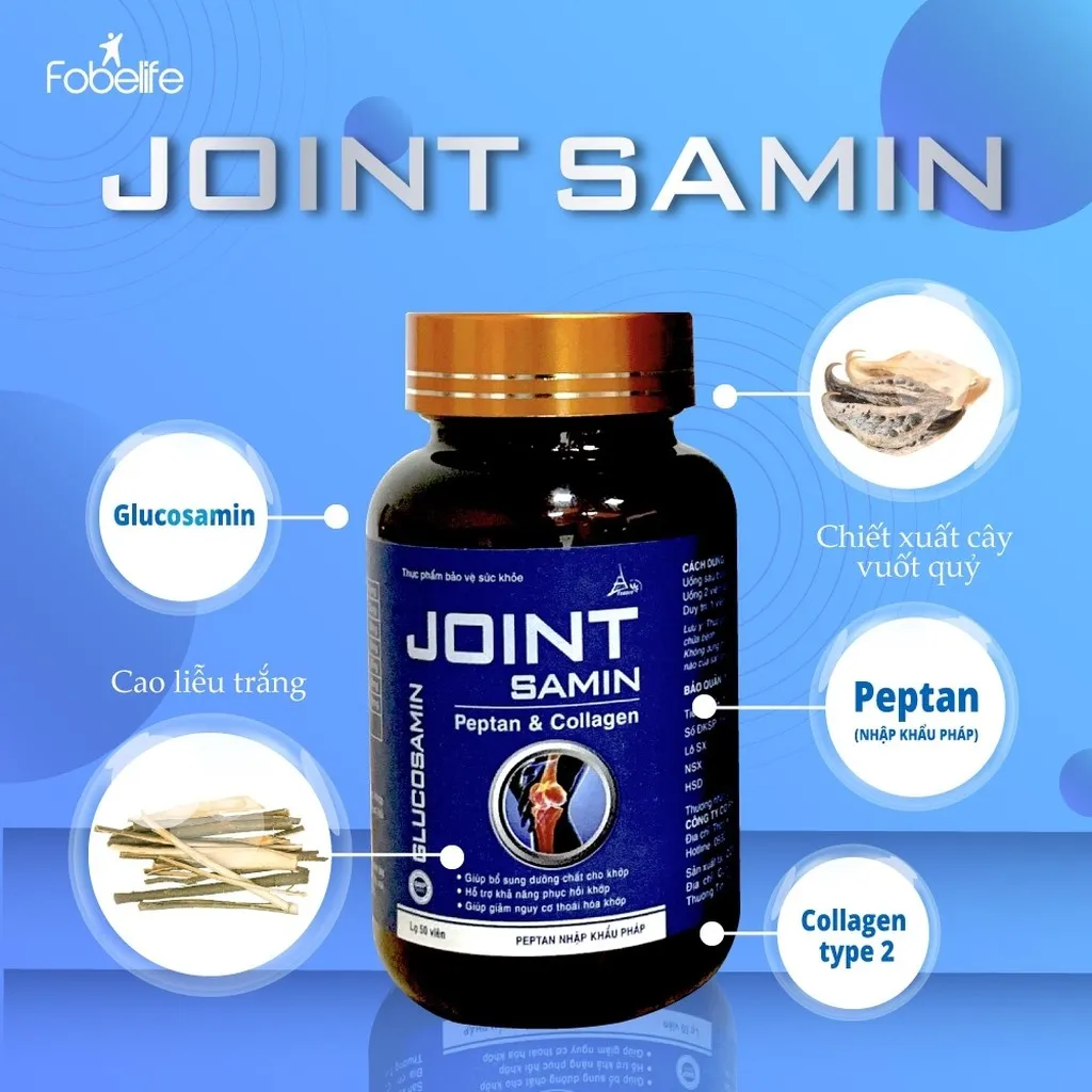 Alternative view of Viên Uống Giảm Thoái Hóa, Khô Cứng, Phục Hồi Xương Khớp Joint Samin - Fobelife
