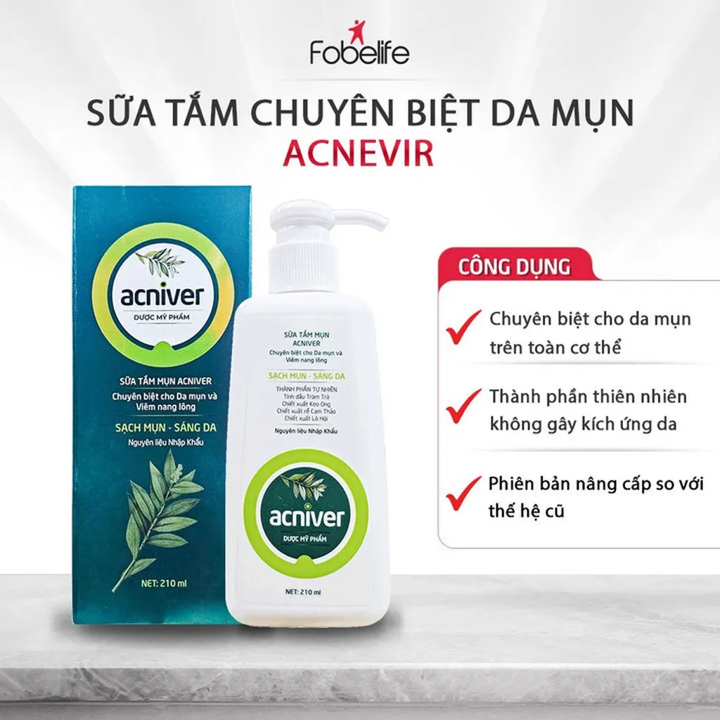 Sữa Tắm Chuyên Biệt Cho Da Mụn Acnevir - Santafa