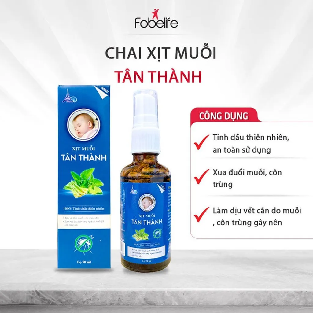 Xịt Muỗi Từ Thiên Nhiên Tân Thành - Pháp Effiel