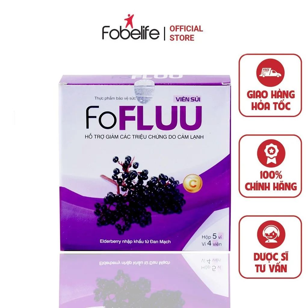 Viên Sủi Hỗ Trợ Giảm Triệu Chứng Cảm Lạnh - Fofluu - Fobelife