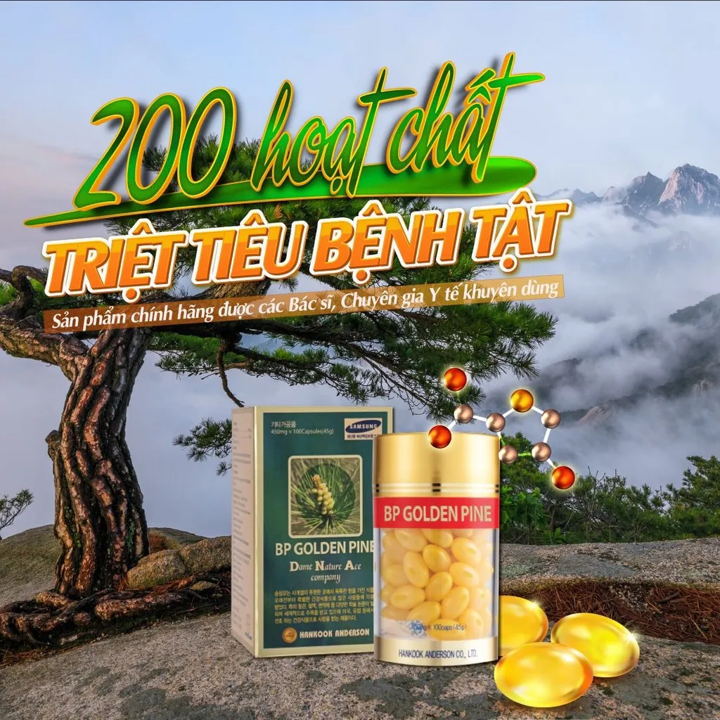 Alternative view of Tinh Dầu Thông Đỏ Bp Golden Pine - Bp Pharma - Hộp 100 Viên