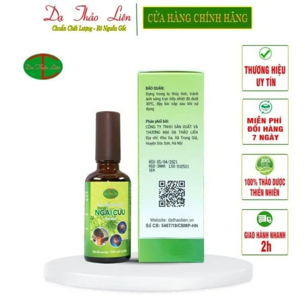 Alternative view of [thùng] Tinh Dầu Thảo Dược Ngải Cứu 50ml - Dạ Thảo Liên - 10 Chai/thùng