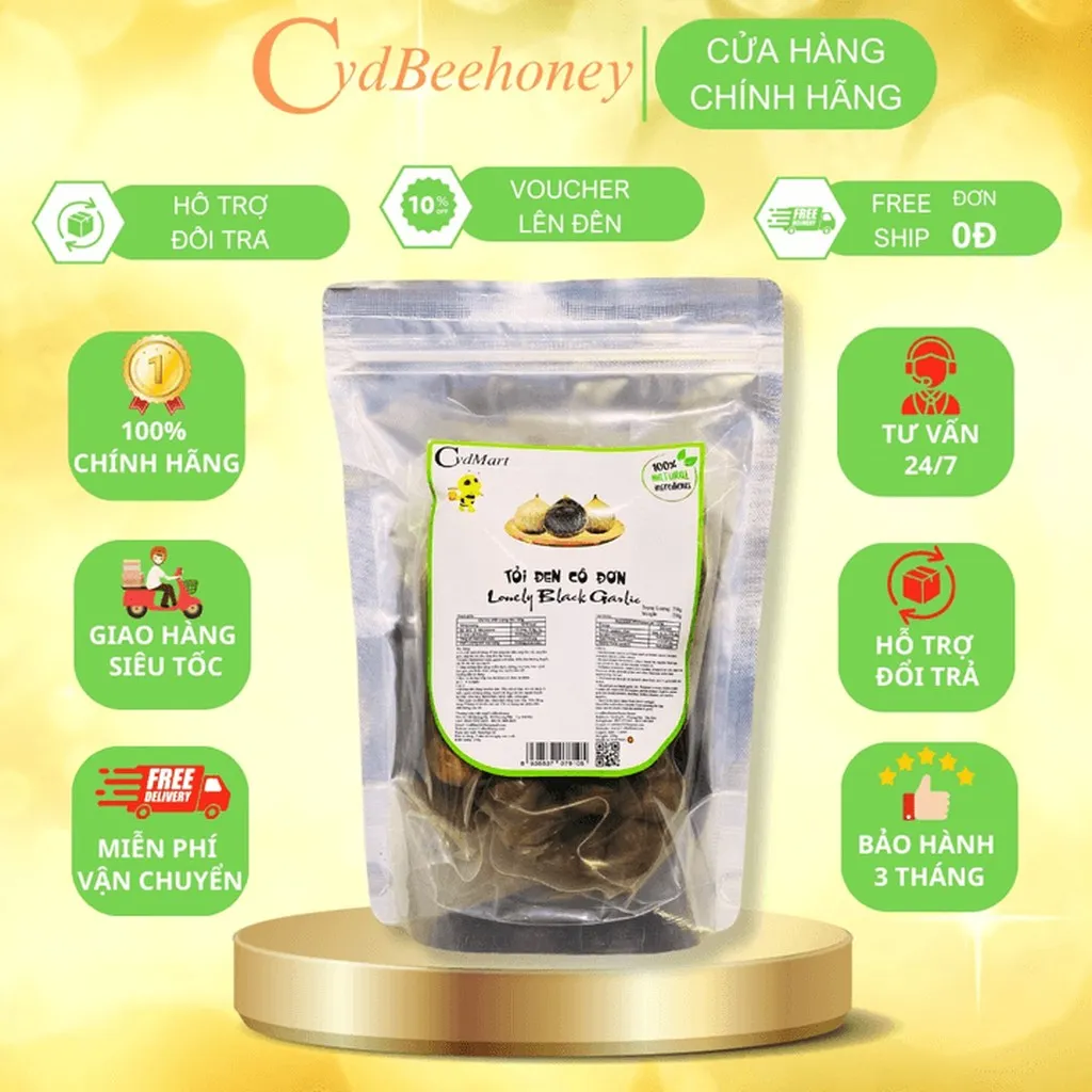 Alternative view of Tỏi Đen Cô Đơn Cvdmart 500g - Cvdbeehoney