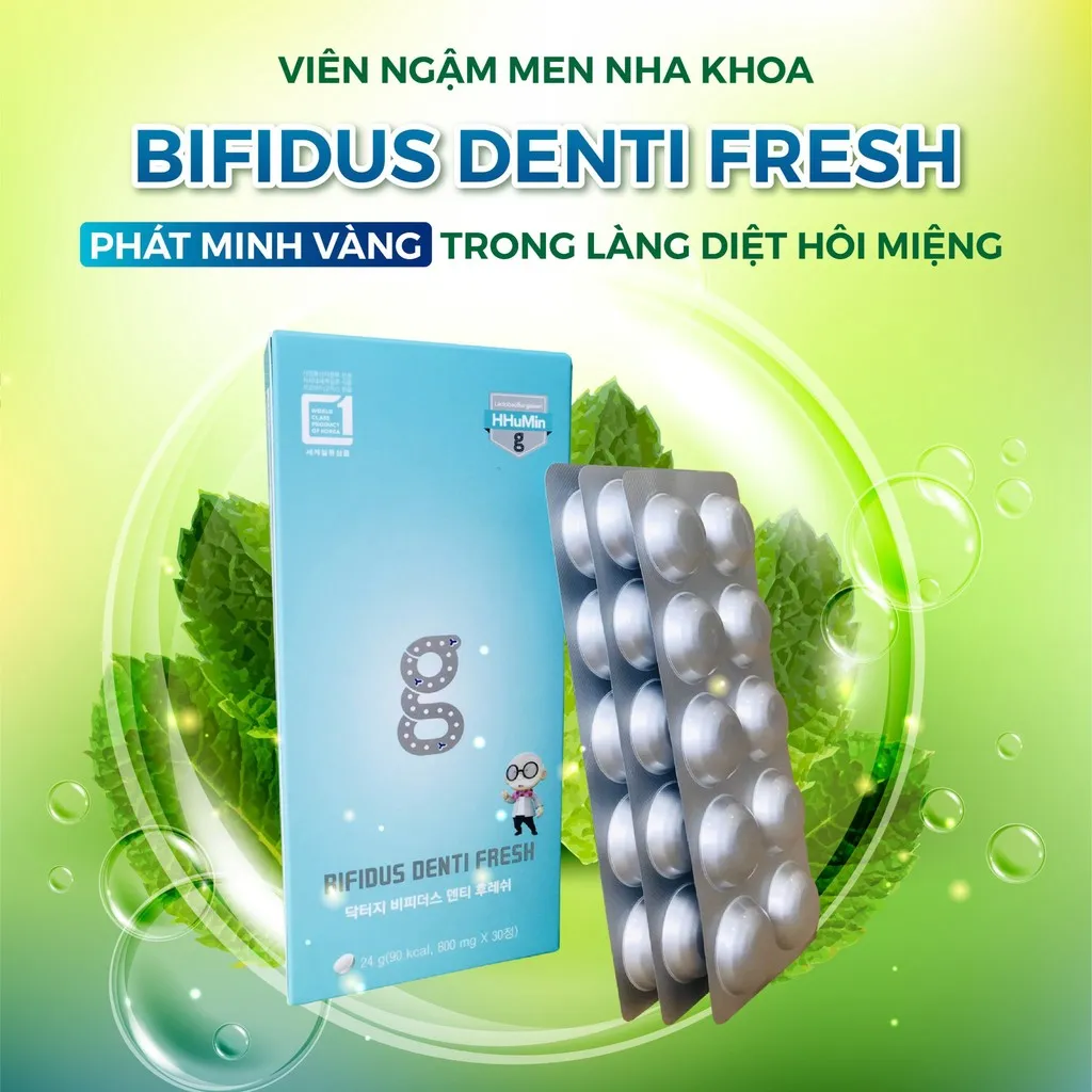Alternative view of Viên Ngậm Nha Khoa Bifidus Denti Fresh - Bp Pharma