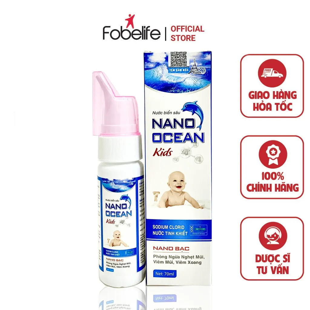 Nước Muối Biển Sâu Ocean Kids - Pháp Effiel