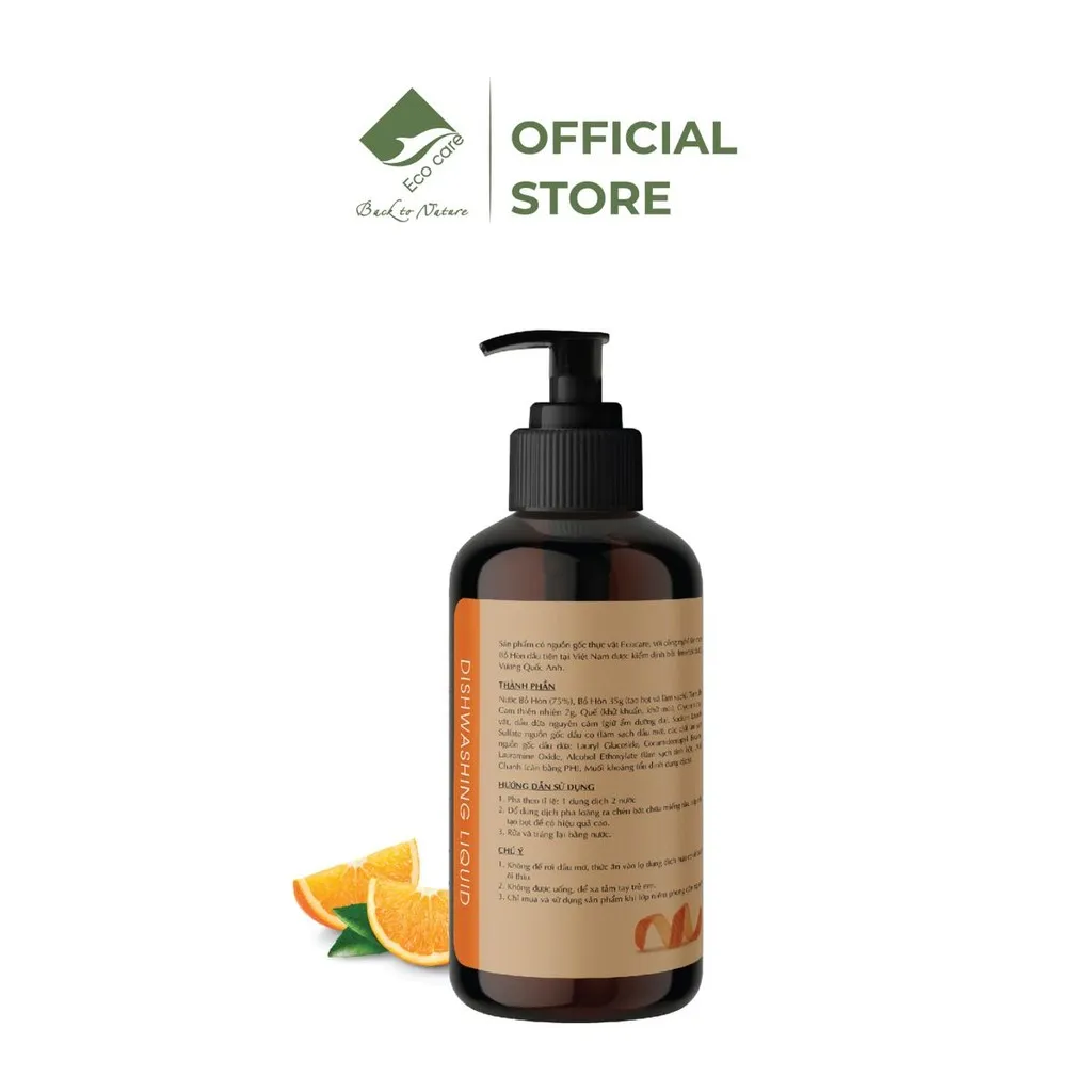Alternative view of Nước Rửa Chén Hữu Cơ Bồ Hòn Tinh Dầu Tự Nhiên - Ecocare