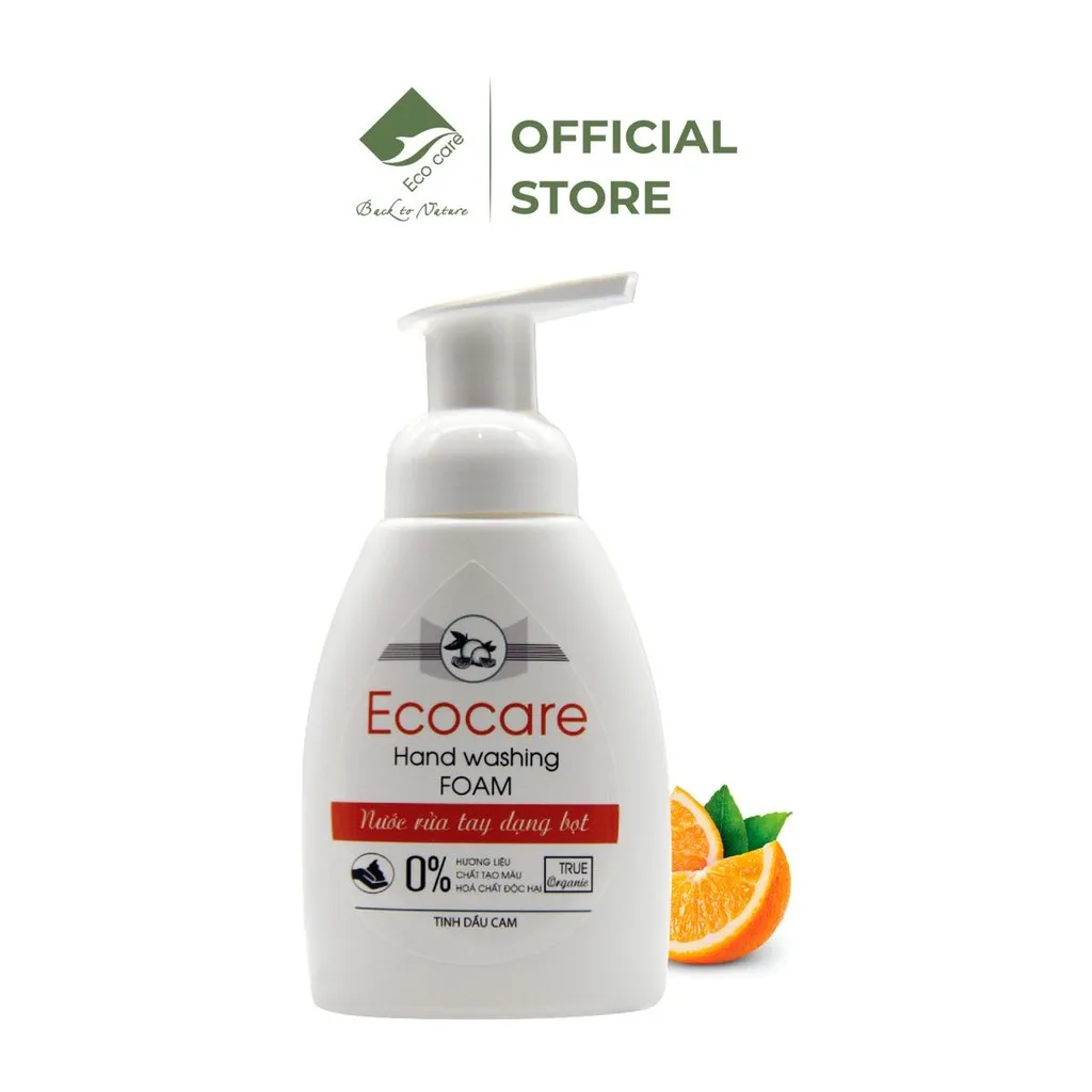 Nước Rửa Tay Hữu Cơ Diệt Khuẩn Dạng Bọt - Ecocare