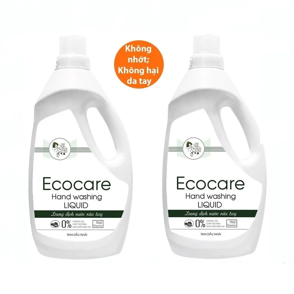 Alternative view of Nước Rửa Tay Hữu Cơ Diệt Khuẩn Dạng Bọt Tinh Dầu Nhài 1l - Ecocare