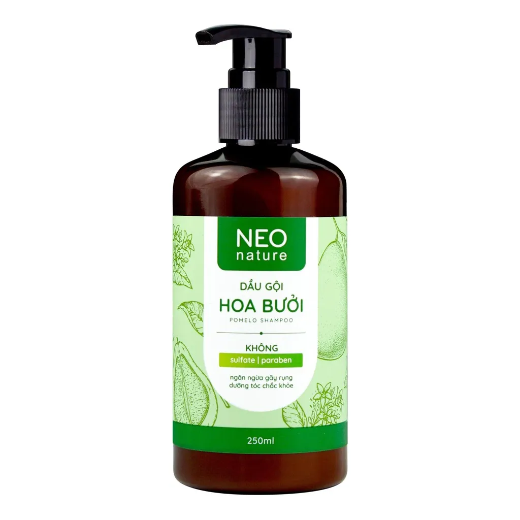 Dầu Gội Hoa Bưởi Giảm Gãy Rụng Tóc 250ml - Neo Nature