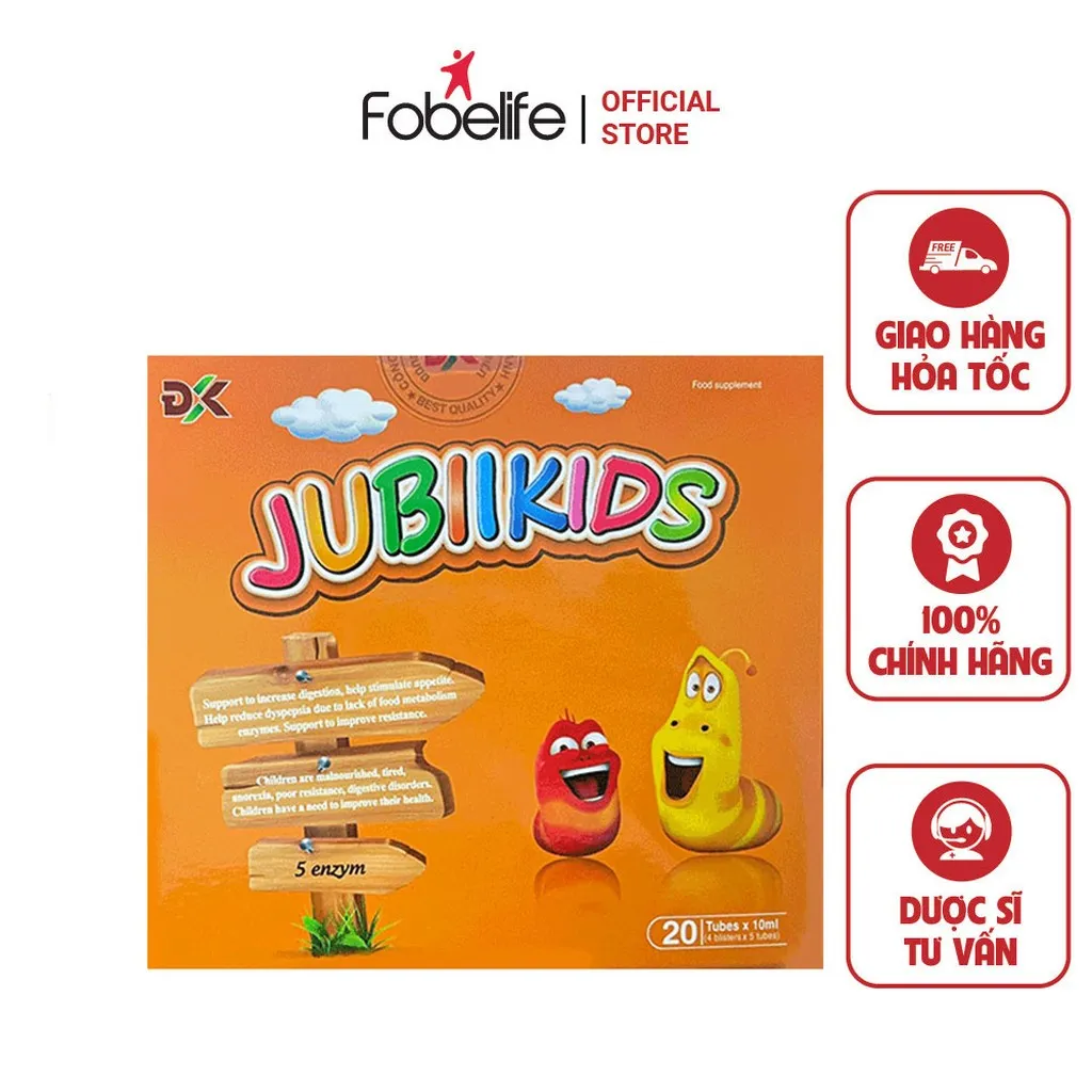 Ống Uống Chống Suy Dinh Dưỡng, Tăng Cường Sức Khỏe, Hỗ Trợ Tiêu Hóa Cho Trẻ Jubiikids - Fobelife