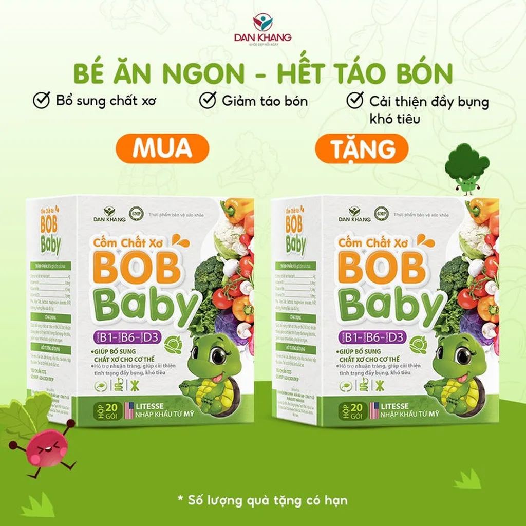 Cốm Chất Xơ Bobbaby Bổ Sung Chất Xơ Giảm Táo Bón Cho Bé - Dân Khang
