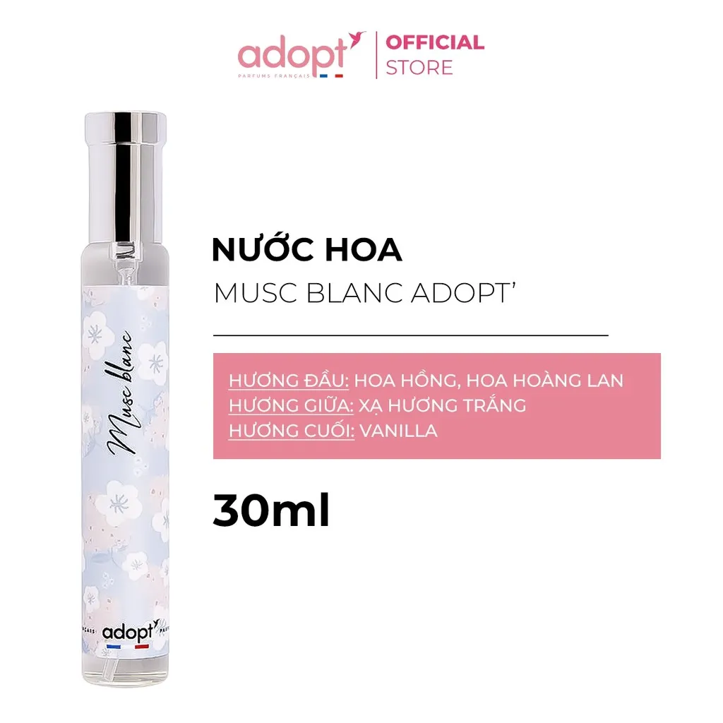 Nước Hoa Nữ Musc Blanc 30ml - Adopt'