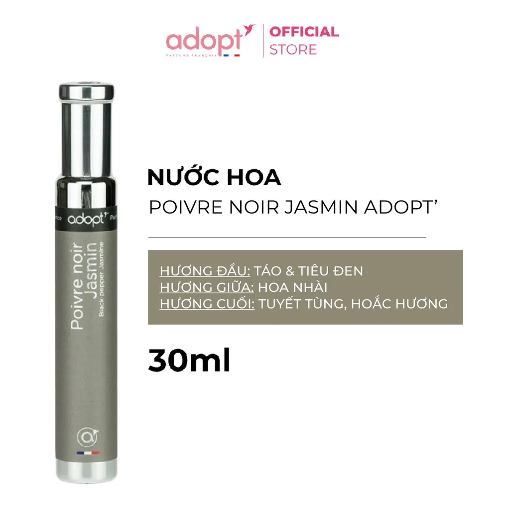 Nước Hoa Nam Poivre Noir Jasmin 30ml - Adopt'