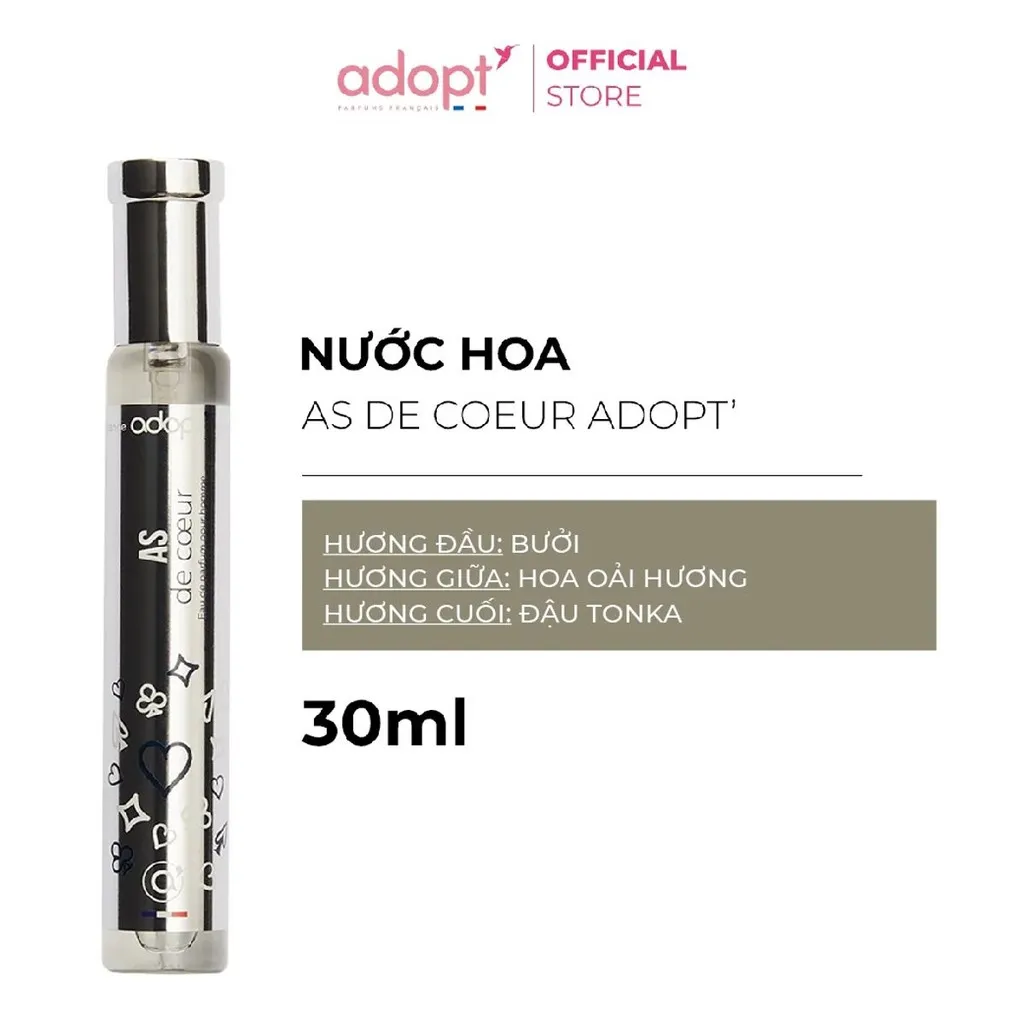 Nước Hoa Nam As De Coeur 30ml - Adopt'