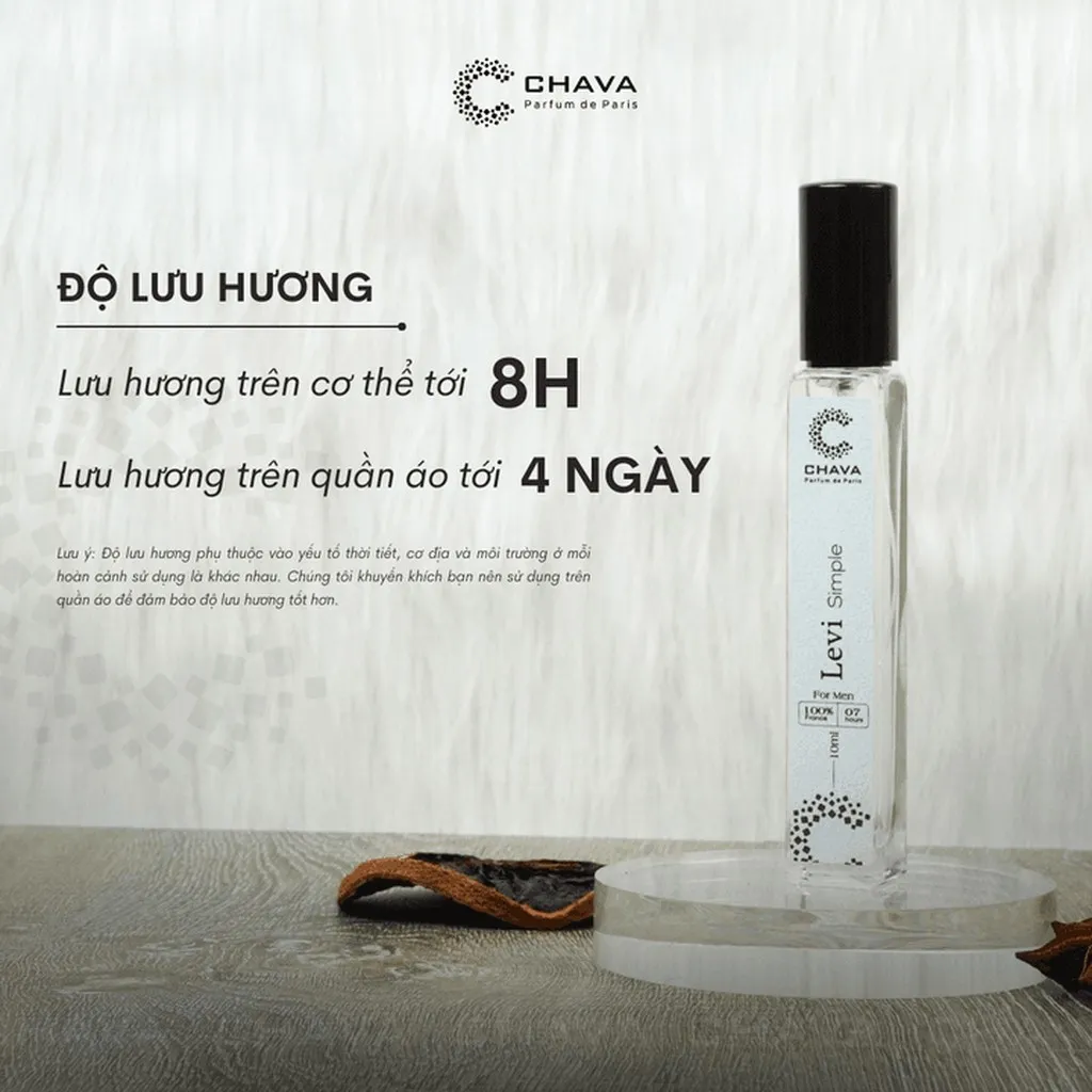 Alternative view of Nước Hoa Nam Mini Simple Levi 10ml Phong Cách Xịt - Chava