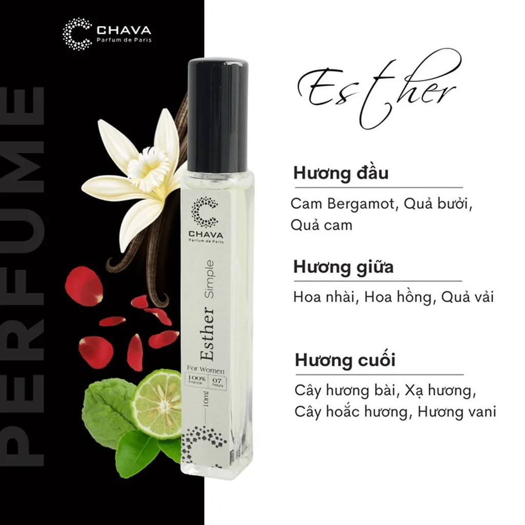 Alternative view of Nước Hoa Nữ Mini Simple Esther 10ml Phong Cách Xịt - Chava