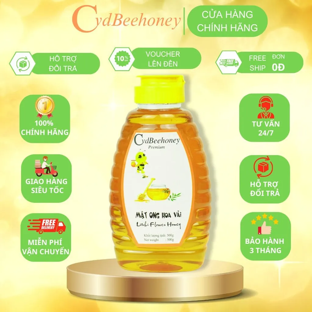 Alternative view of Mật Ong Hoa Vải 500g - Cvdbeehoney